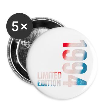 1994 Birthday Gift 1994 Limited Edition - Buttons large 2.2''/56 mm (5-pack) - white - Front