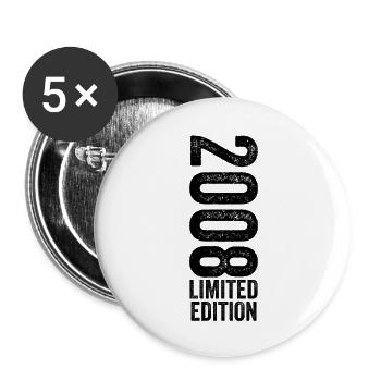 2008 Anniversary Gift 2008 Limited Edition 2008 - Buttons large 2.2''/56 mm (5-pack) - white - Front