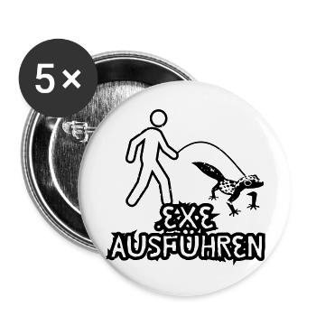 Informatica Gift Grappig - Buttons groot 56 mm (5-pack) - wit - Voor