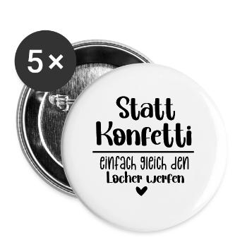 Hole Punch Confetti Throw - Buttons large 2.2''/56 mm (5-pack) - white - Front