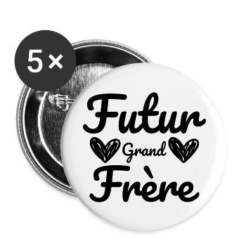 Future big brother - future big brother announcement - Buttons large 2.2''/56 mm (5-pack) - white - Front