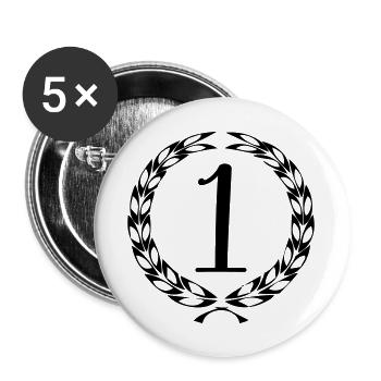1 kranz - Buttons groß 56 mm (5er Pack) - Weiß - Vorne