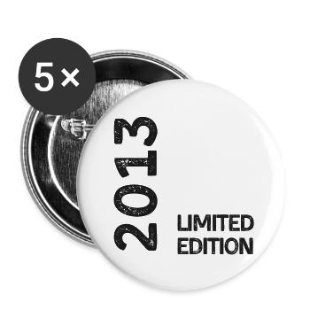 Limitierte Auflage 2013 - Buttons groß 56 mm (5er Pack) - Weiß - Vorne