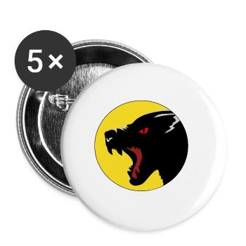 Beast - Buttons large 2.2''/56 mm (5-pack) - white - Front