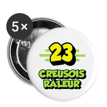 Complaining Creuse - Buttons large 2.2''/56 mm (5-pack) - white - Front