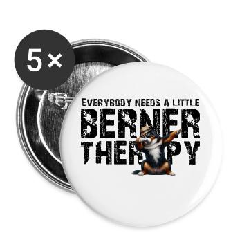 Bernese mountain dog - Buttons large 2.2''/56 mm (5-pack) - white - Front