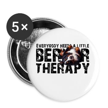 Bouvier bernois - Lot de 5 grands badges (56 mm) - blanc - Devant