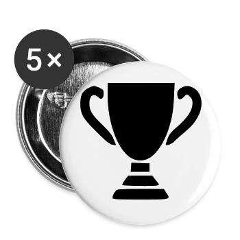 Trophy - Buttons large 2.2''/56 mm (5-pack) - white - Front
