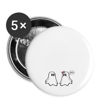 T-shirts avec des phrases amusantes - Fantasmitas 12 - Lot de 5 grands badges (56 mm) - blanc - Devant