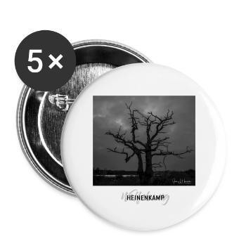 Wolfsburger Baum im Heinenkamp - Buttons groß 56 mm (5er Pack) - Weiß - Vorne