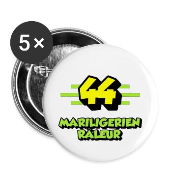 Mariligérien râleur - Lot de 5 grands badges (56 mm) - blanc - Devant