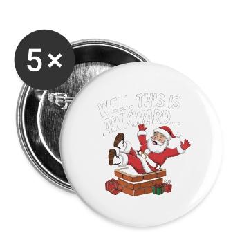 Well This Is Awkward - Buttons large 2.2''/56 mm (5-pack) - white - Front