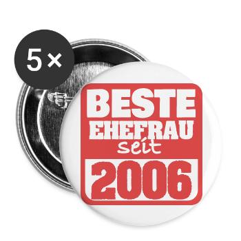 Marriage 2006 - Buttons large 2.2''/56 mm (5-pack) - white - Front