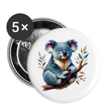 Koala - Buttons large 2.2''/56 mm (5-pack) - white - Front