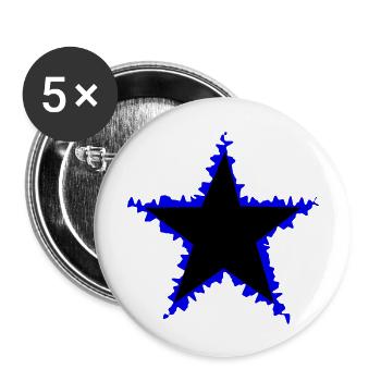 STAR 2 - Buttons groß 56 mm (5er Pack) - Weiß - Vorne