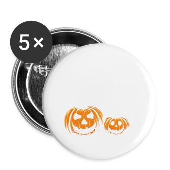 Halloween ghost - Buttons large 2.2''/56 mm (5-pack) - white - Front