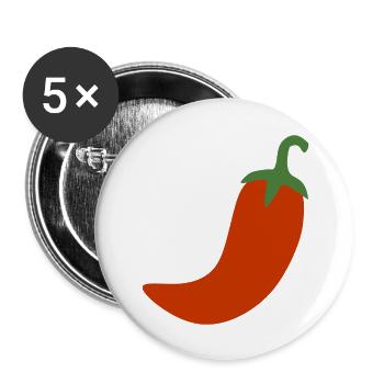 Chili - Buttons large 2.2''/56 mm (5-pack) - white - Front