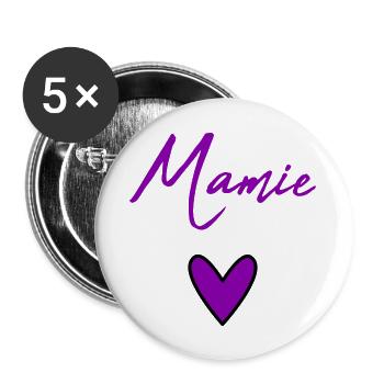 GRANNY. MOTHER'S DAY. HAPPY BIRTHDAY GRANDMA. I LOVE YOU - Buttons large 2.2''/56 mm (5-pack) - white - Front