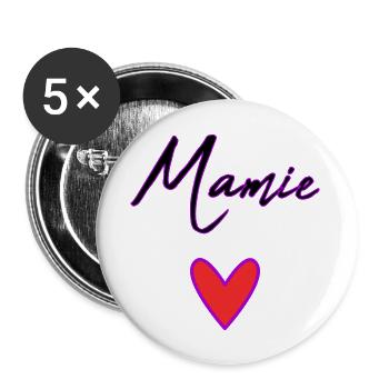 GRANNY. MOM. GRANDMA. MOTHER'S DAY - Buttons large 2.2''/56 mm (5-pack) - white - Front