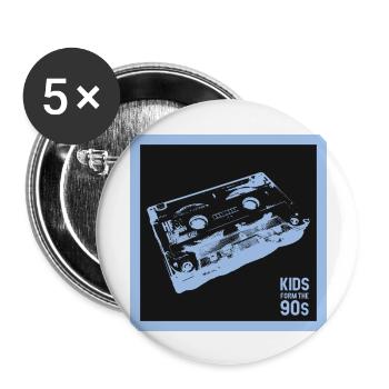 Kids from the 90s - Buttons groß 56 mm (5er Pack) - Weiß - Vorne