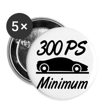 Auto - Buttons groß 56 mm (5er Pack) - Weiß - Vorne