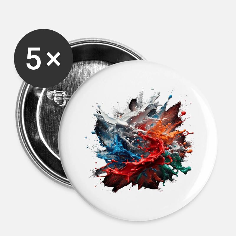 Colours - Buttons large 2.2''/56 mm (5-pack) - white