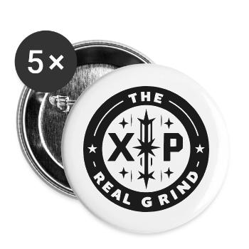XP Der echte Grind - Buttons groß 56 mm (5er Pack) - Weiß - Vorne