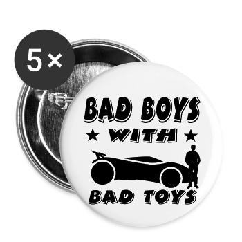 Car - Buttons large 2.2''/56 mm (5-pack) - white - Front
