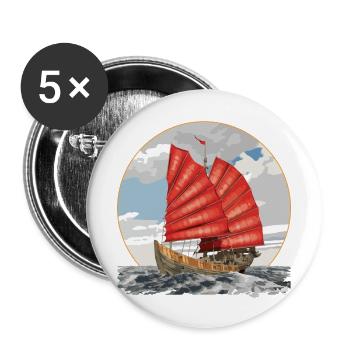 Ship - Buttons large 2.2''/56 mm (5-pack) - white - Front