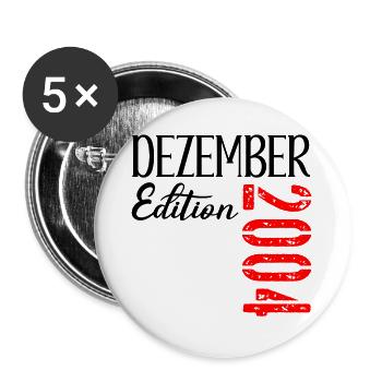 22. GEBURTSTAG DEZEMBER 2004 - Buttons groß 56 mm (5er Pack) - Weiß - Vorne