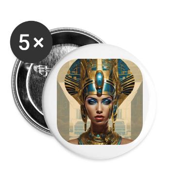 Galaktische Königin - Buttons groß 56 mm (5er Pack) - Weiß - Vorne