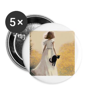 C’est du temps pour nous - Lot de 5 grands badges (56 mm) - blanc - Devant