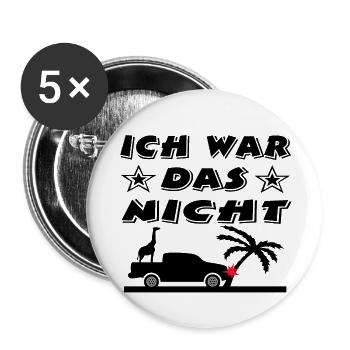 Voiture - Lot de 5 grands badges (56 mm) - blanc - Devant