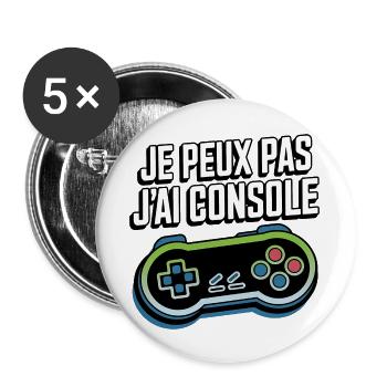 Ich kann nicht trösten - Buttons groß 56 mm (5er Pack) - Weiß - Vorne
