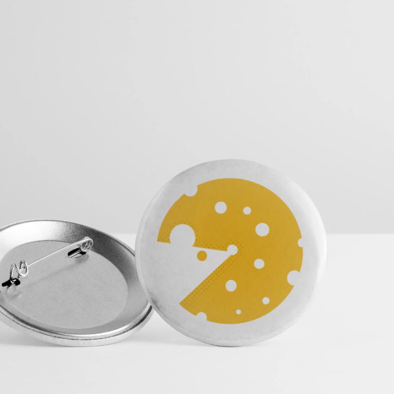 Käse oder eine Maus in dieser lustigen optischen Täuschung Buttons groß 56 mm (5er Pack)