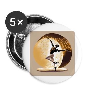 Feeling - Buttons large 2.2''/56 mm (5-pack) - white - Front