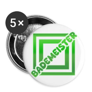 Cadeau pour sauveteur - Lot de 5 grands badges (56 mm) - blanc - Devant