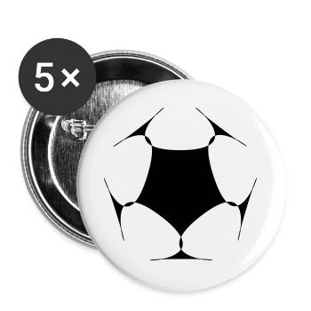 Drone Shape - Buttons large 2.2''/56 mm (5-pack) - white - Front