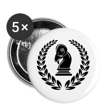 Heidrun - Buttons large 2.2''/56 mm (5-pack) - white - Front