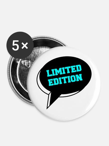 limited edition 002 - Buttons groß 56 mm (5er Pack) - Weiß