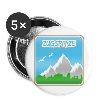 Mountaineering Zugspitze - Buttons large 2.2''/56 mm (5-pack) - white - Front