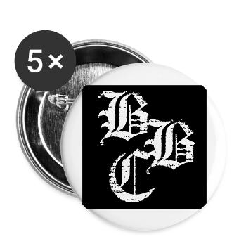 B*C - Buttons groß 56 mm (5er Pack) - Weiß - Vorne