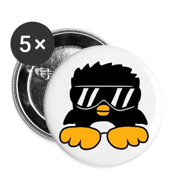 Penguin Sunglasses Baby Child Toddler Cute Cool - Buttons large 2.2''/56 mm (5-pack) - white - Front