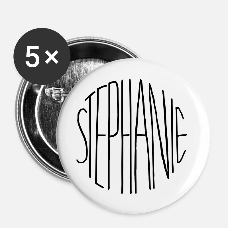Stephanie - Buttons large 2.2''/56 mm (5-pack) - white