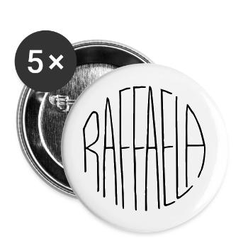 Raffaela - Buttons groß 56 mm (5er Pack) - Weiß - Vorne