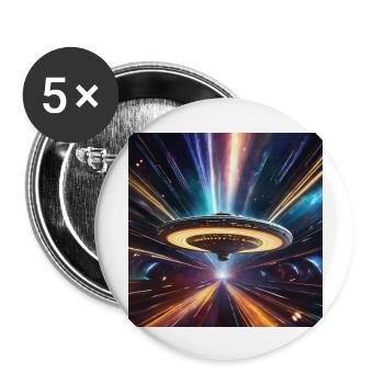 Worp - Buttons groß 56 mm (5er Pack) - Weiß - Vorne