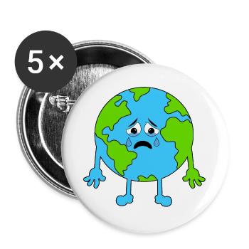 Melancholic Land Illustration - Buttons large 2.2''/56 mm (5-pack) - white - Front