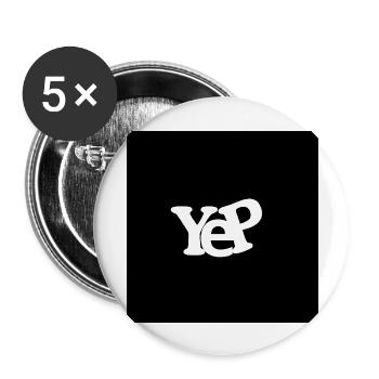 IMG 4558 - Lot de 5 grands badges (56 mm) - blanc - Devant