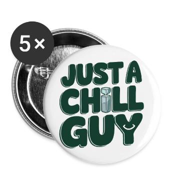 Paroles de Just a Chill Guys - Lot de 5 grands badges (56 mm) - blanc - Devant