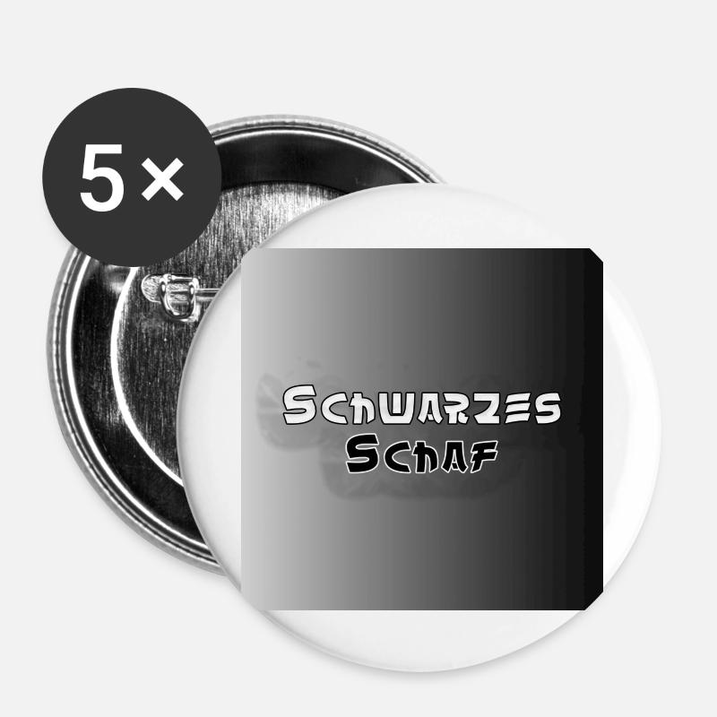 Black sheep - Buttons large 2.2''/56 mm (5-pack) - white